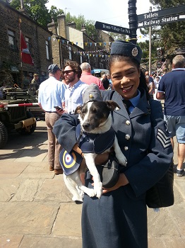 RAF with mascot